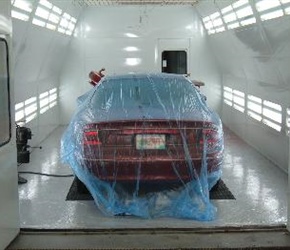 Buick Century Being Refinished In our Garmat Paintbooth